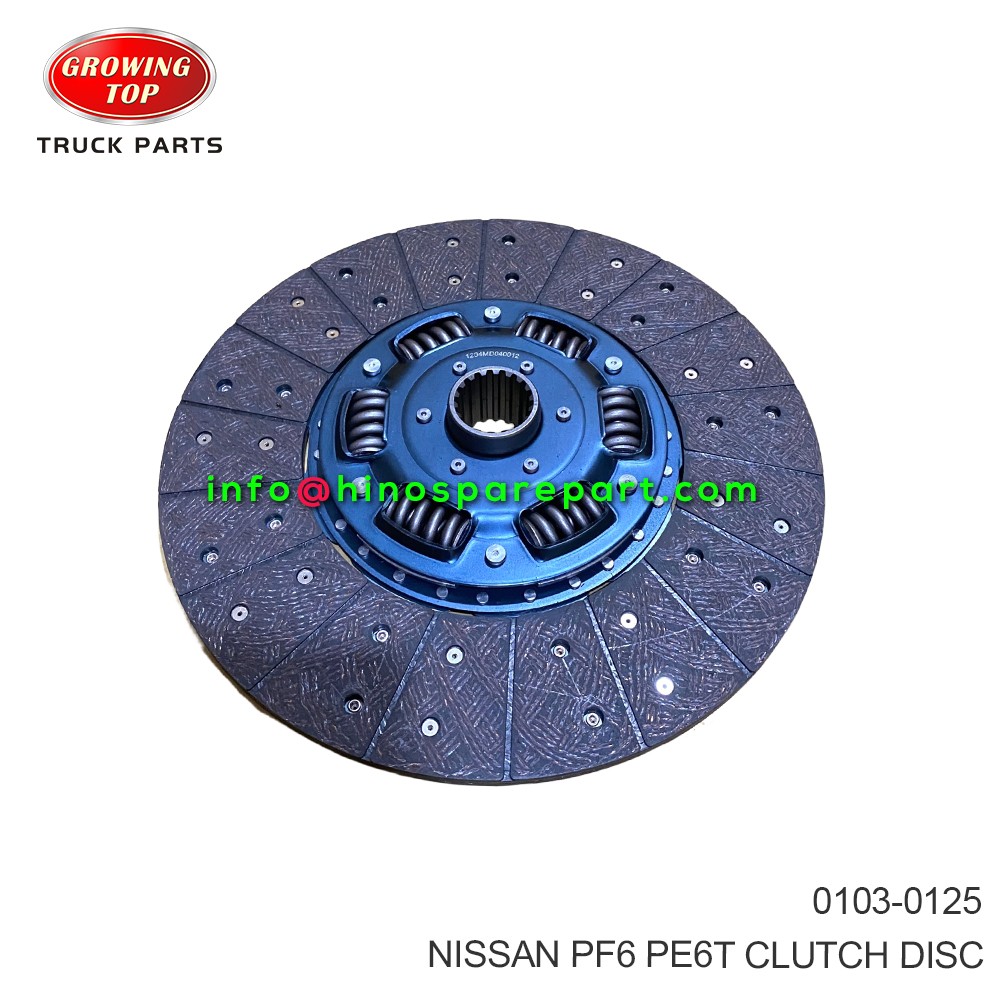 NISSAN PF6 PE6T CLUTCH DISC 0103-0125
