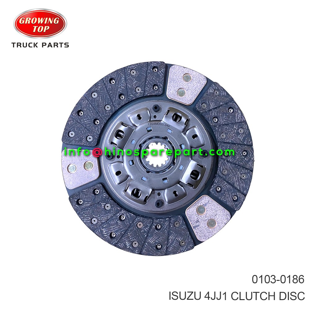 ISUZU 4JJ1 CLUTCH DISC 0103-0186