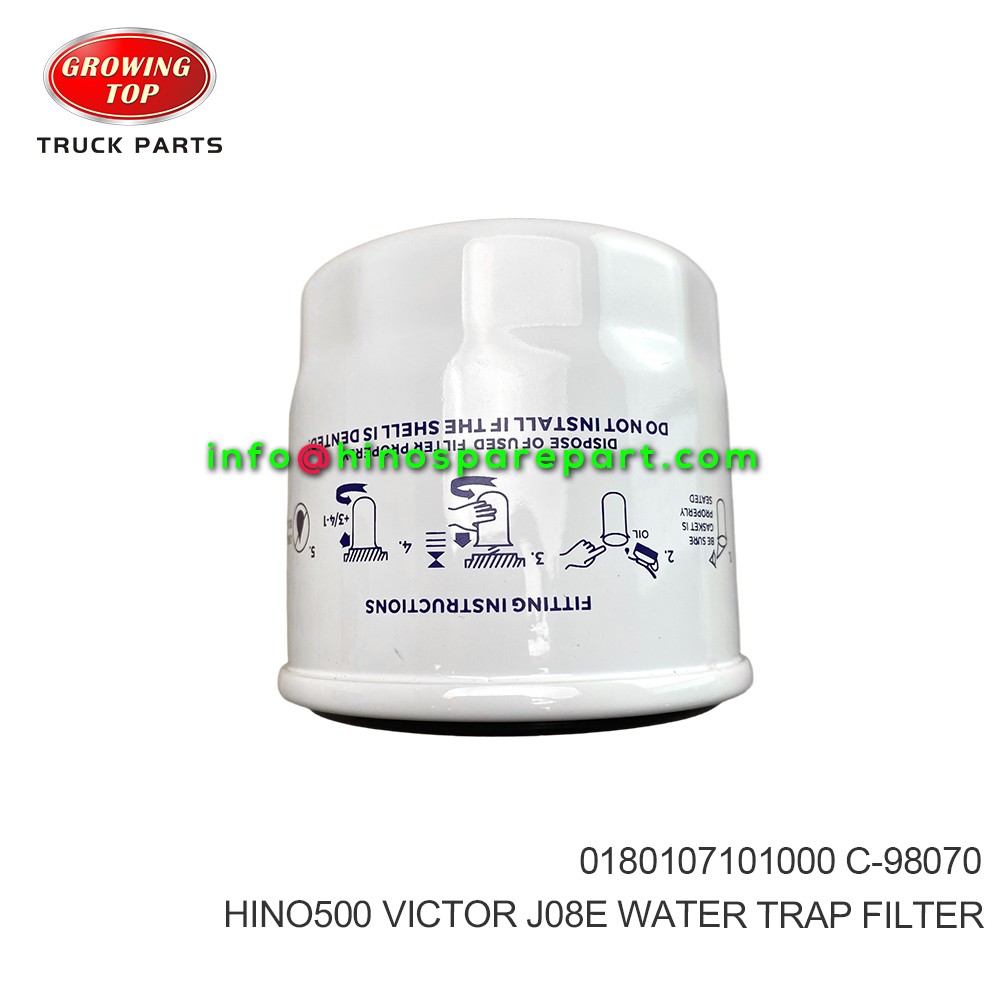 HINO500 VICTOR J08E WATER TRAP FILTER 0180107101000