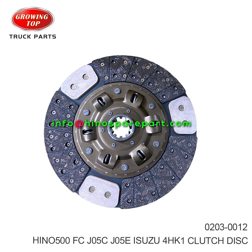 HINO500 FC J05C 4HK1 CLUTCH DISC 0203-0012 02030012