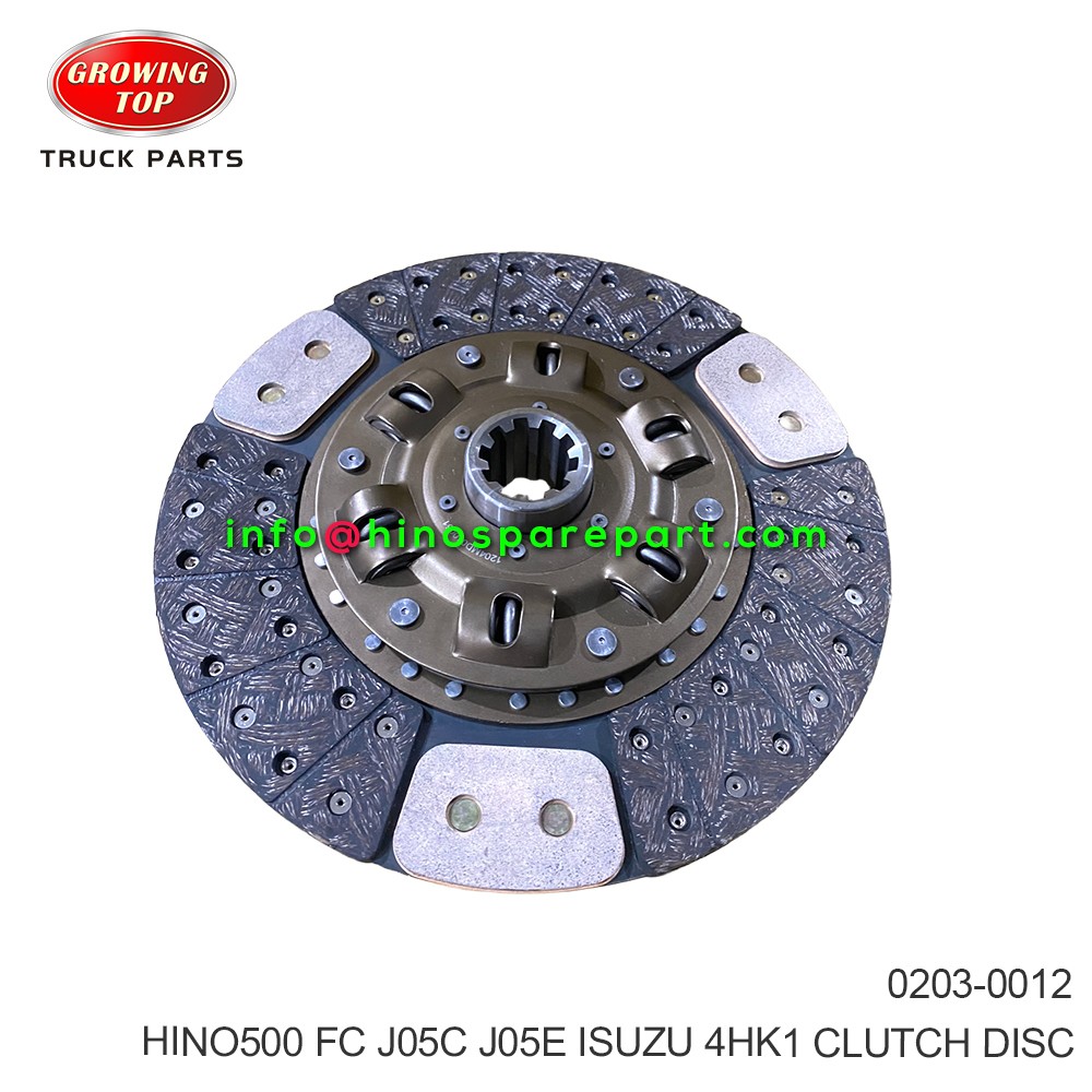 HINO500 FC J05C 4HK1 CLUTCH DISC 0203-0012 02030012