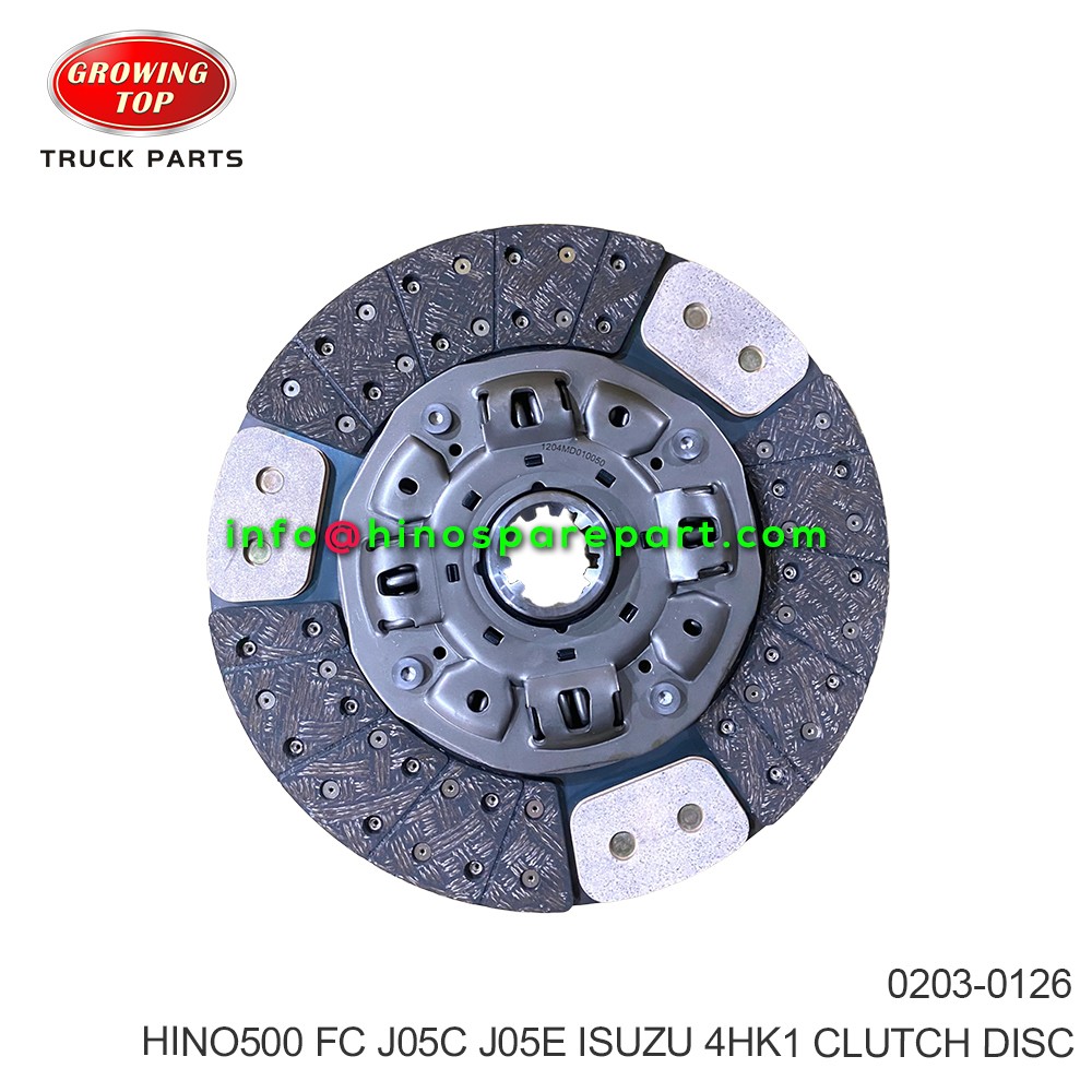HINO500 FC J05C 4HK1 CLUTCH DISC 0203-0126