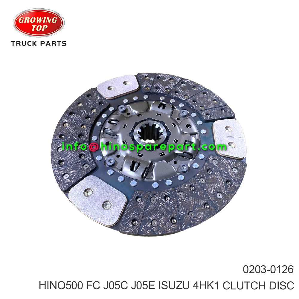 HINO500 FC J05C 4HK1 CLUTCH DISC 0203-0126