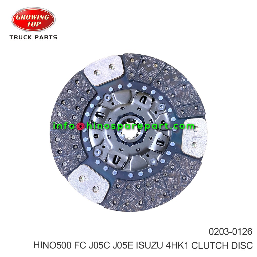 HINO500 FC J05C 4HK1 CLUTCH DISC 0203-0126