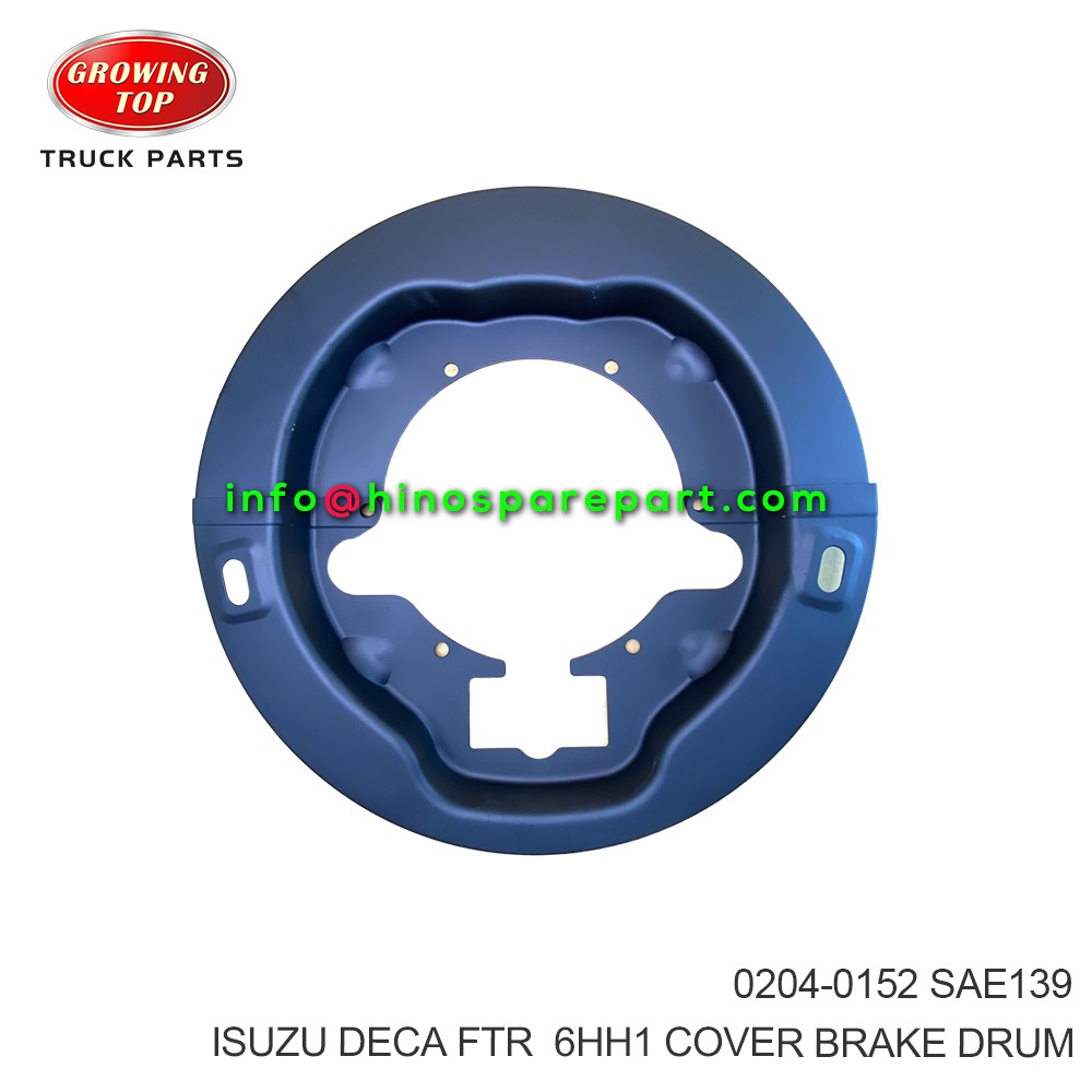  ISUZU DECA FTR  6HH1 COVER BRAKE DRUM 0204-0152