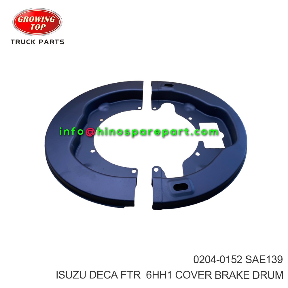 ISUZU DECA FTR  6HH1 COVER BRAKE DRUM 0204-0152
