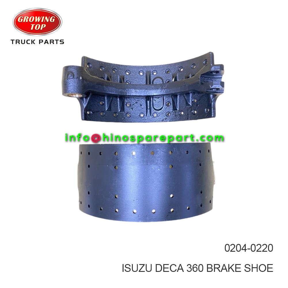 ISUZU DECA 360 BRAKE SHOE 0204-0220