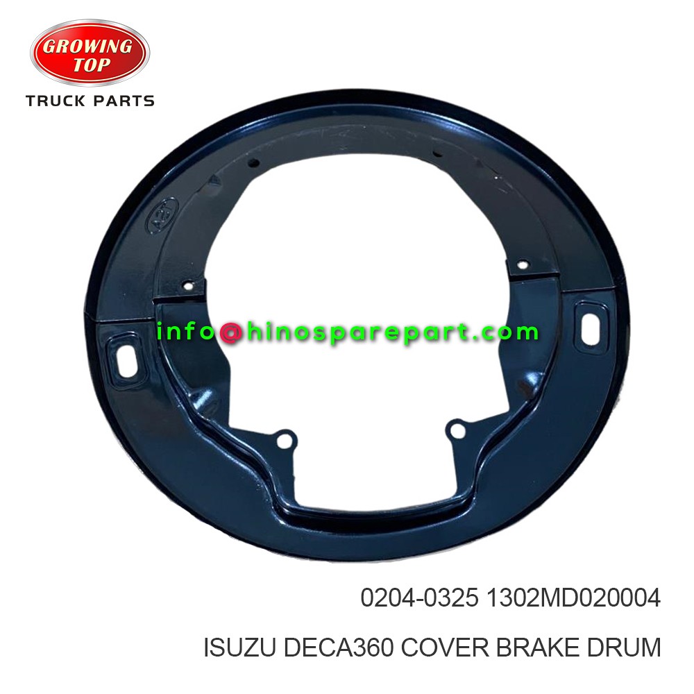 ISUZU DECA360 COVER BRAKE DRUM  0204-0325