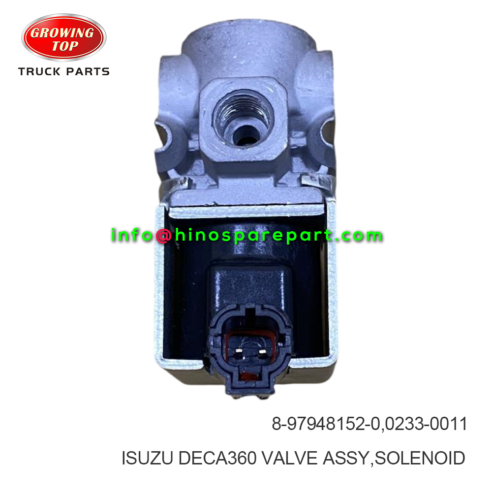 ISUZU DECA360 VALVE ASSY SOLENOID 0233-0011