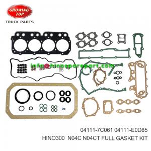 HINO300 N04C N04CT  FULL GASKET KIT  04111-7C061