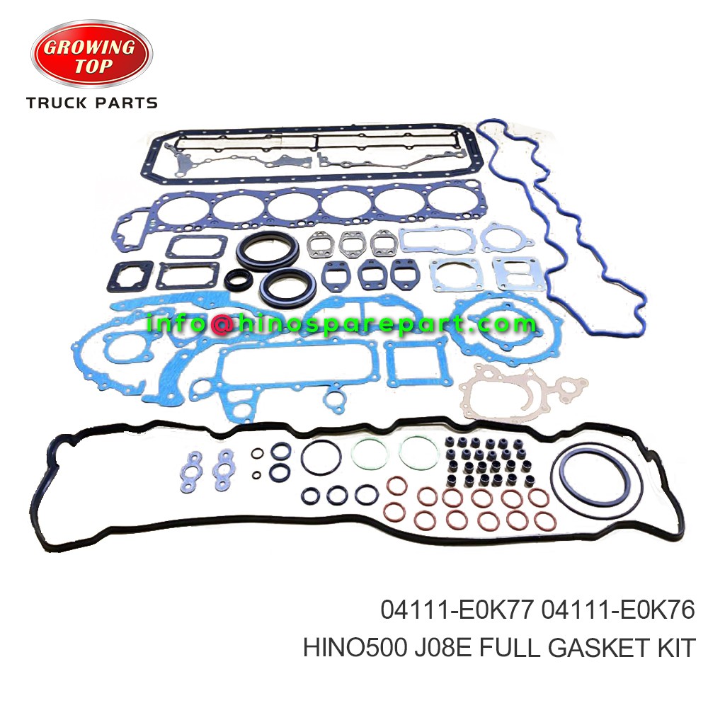 HINO500 J08E FULL GASKET KIT 04111-E0K77