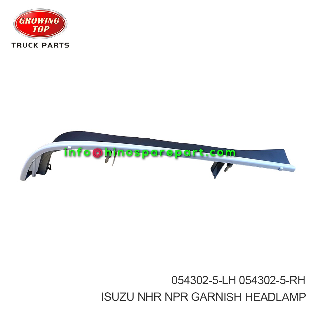 ISUZU NHR NPR GARNISH HEADLAMP 054302-5-LH