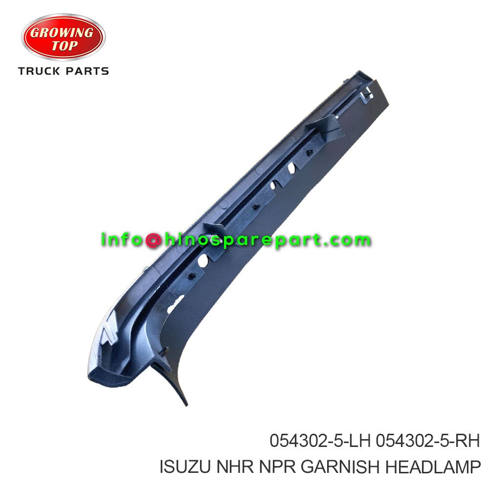 ISUZU NHR NPR GARNISH HEADLAMP 054302-5-LH
