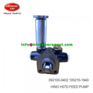 HINO H07D FEED PUMP 092100-0402 HINO H07D FEED PUMP 092100-0402