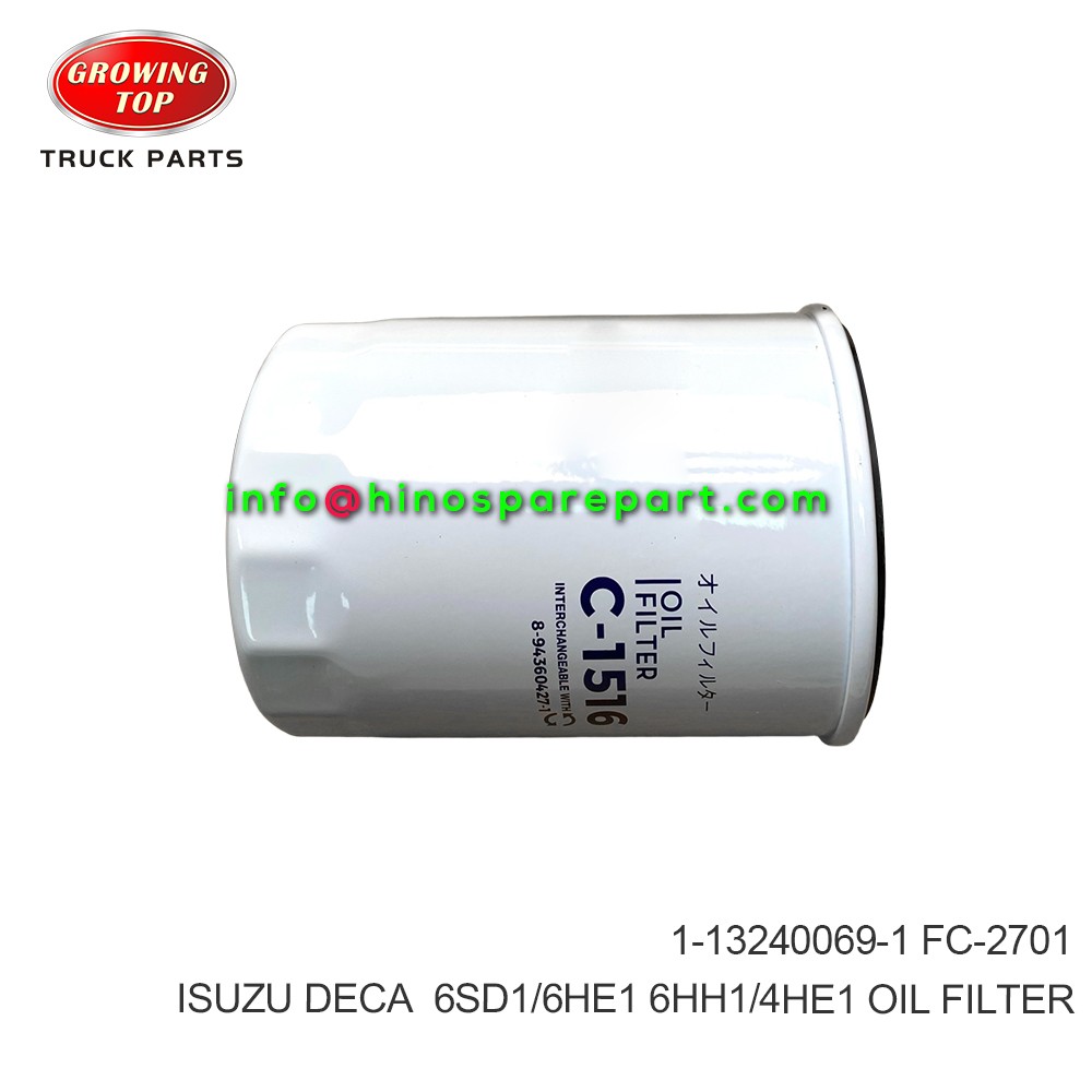 ISUZU DECA 6SD1/6HE1 6HH1/4HE1 OIL FILTER 1-13240069-1