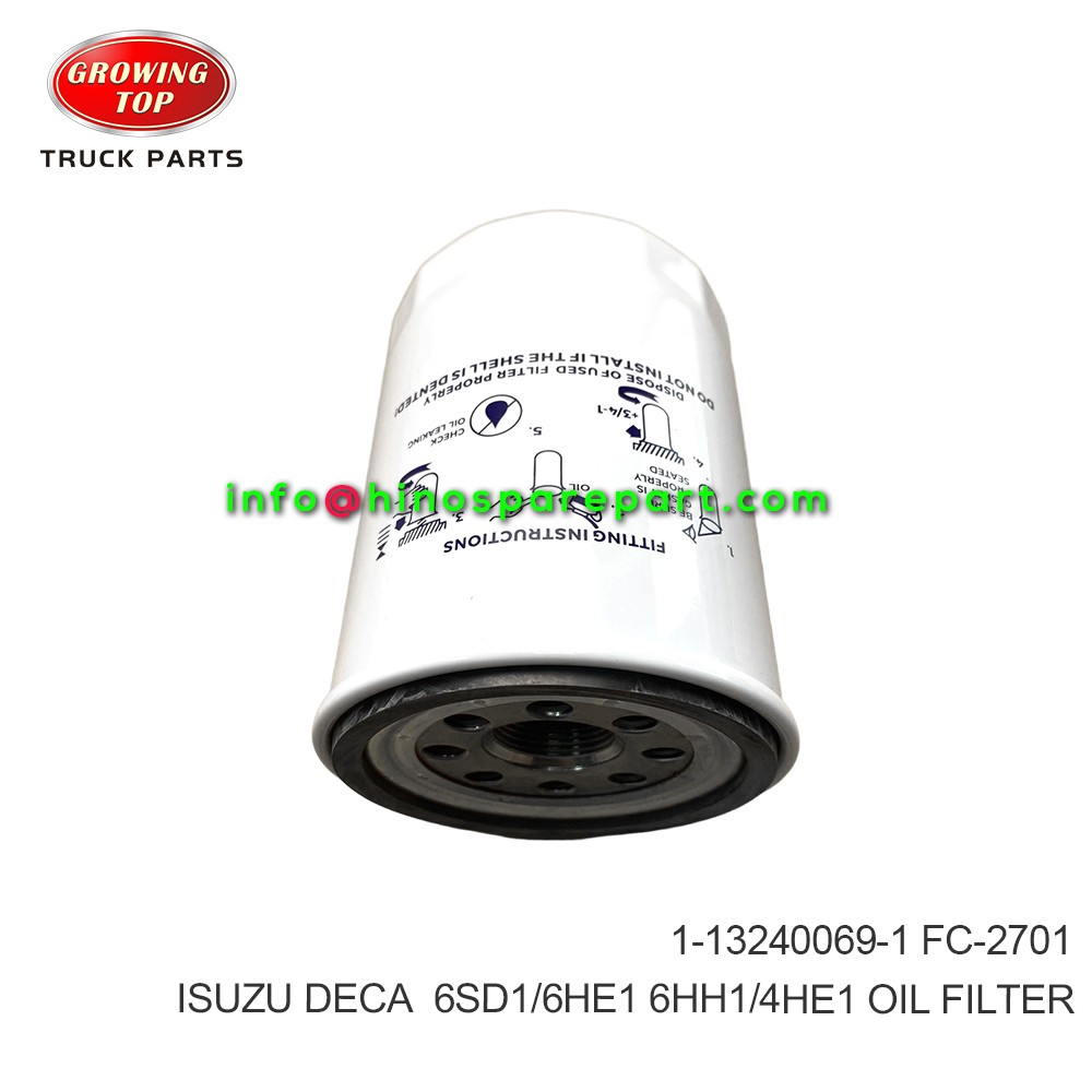 ISUZU DECA  6SD1/6HE1 6HH1/4HE1  OIL FILTER 1-13240069-1