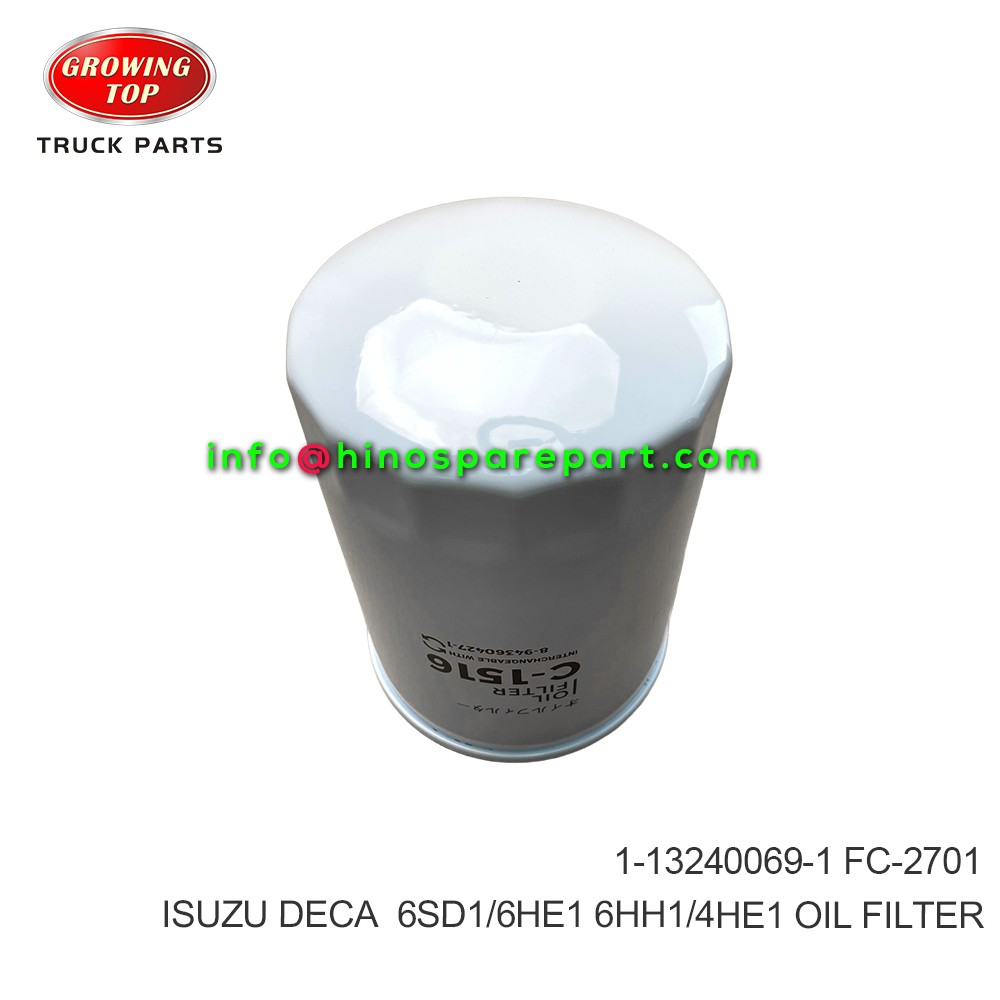 ISUZU DECA  6SD1/6HE1 6HH1/4HE1  OIL FILTER 1-13240069-1