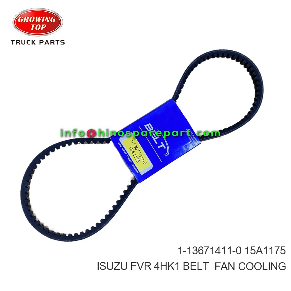 ISUZU FVR 4HK1 BELT; FAN COOLING 1-13671411-0