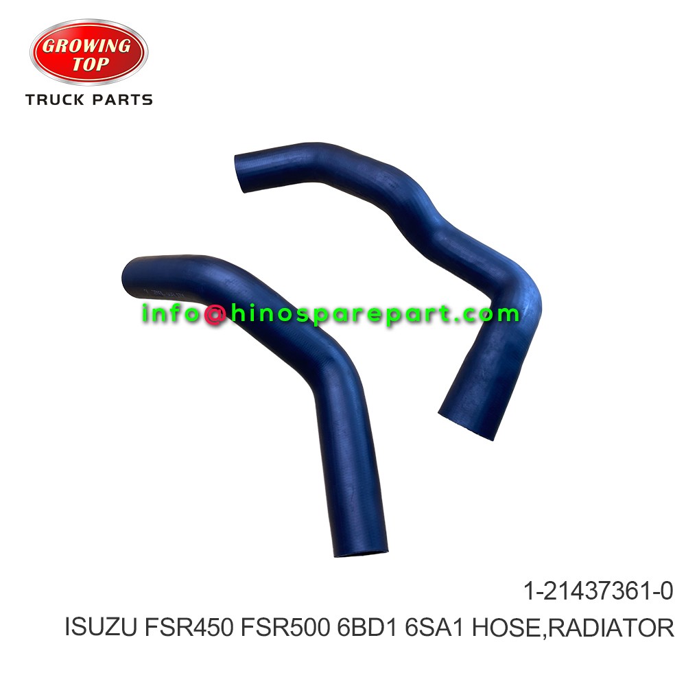 ISUZU FSR450 FSR500 6BD1 6SA1 HOSE RADIATOR 1-21437361-0