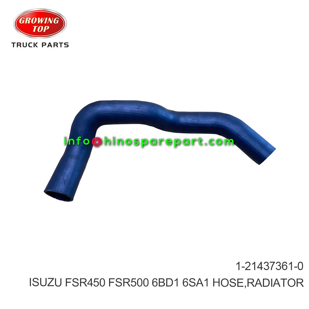 ISUZU FSR450 FSR500 6BD1 6SA1 HOSE RADIATOR 1-21437361-0