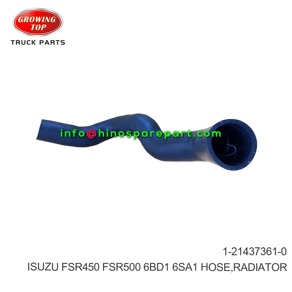 ISUZU FSR450 FSR500 6BD1 6SA1 HOSE RADIATOR 1-21437361-0