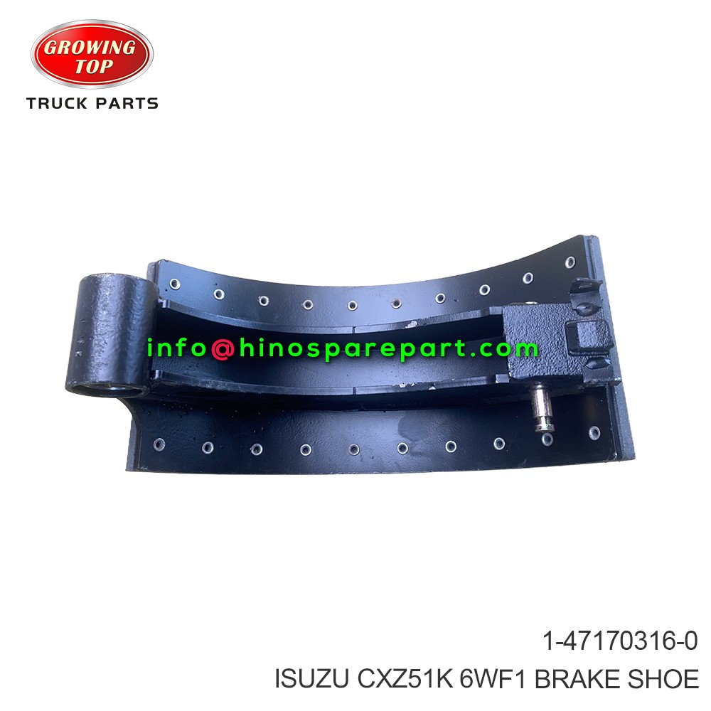 ISUZU CXZ51K 6WF1 BRAKE SHOE 1-47170316-0