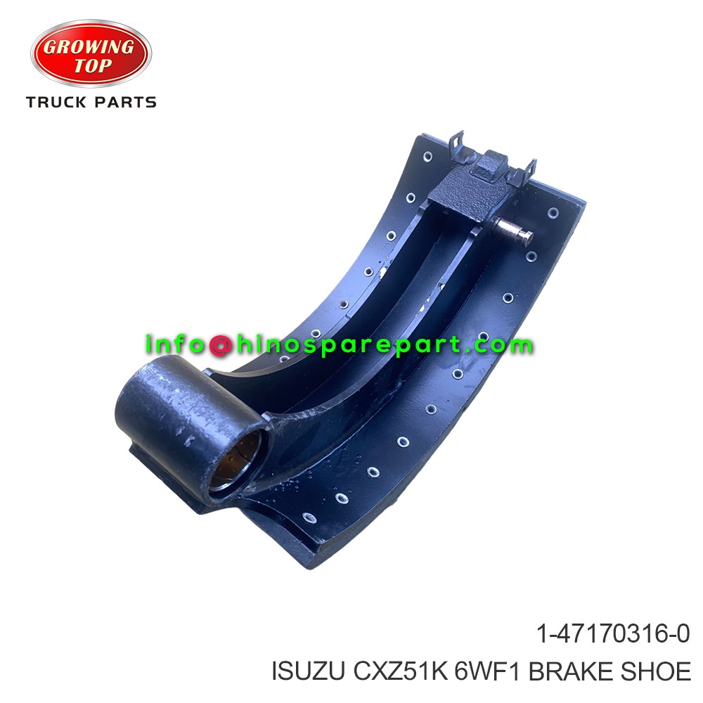 ISUZU CXZ51K 6WF1 BRAKE SHOE 1-47170316-0