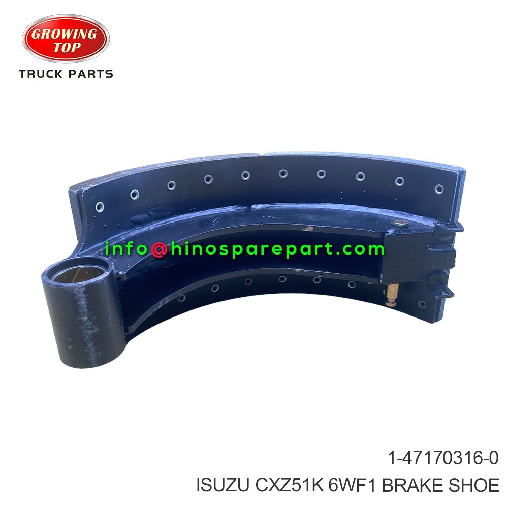 ISUZU CXZ51K 6WF1 BRAKE SHOE 1-47170316-0
