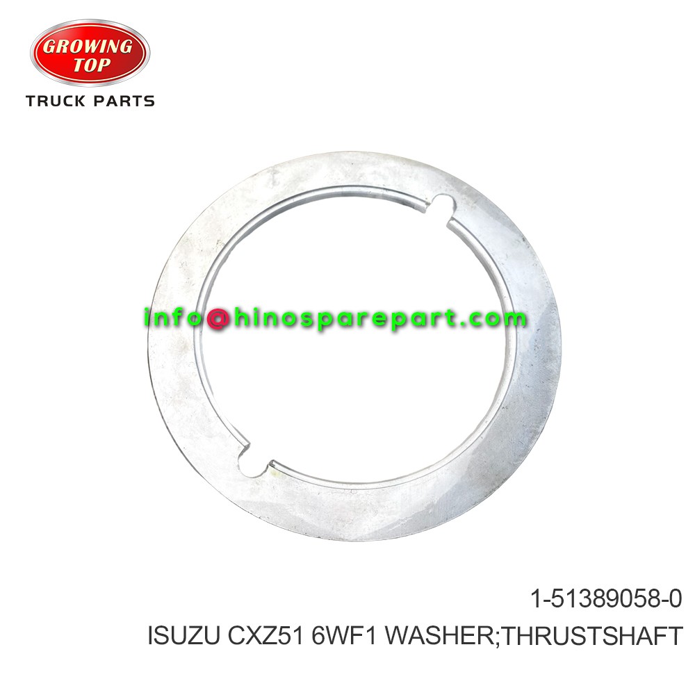 ISUZU CXZ51 6WF1 WASHER THRUSTSHAFT 1-51389058-0