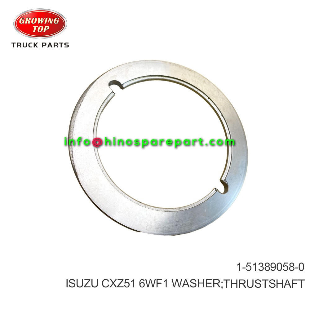 ISUZU CXZ51 6WF1 WASHER THRUSTSHAFT 1-51389058-0