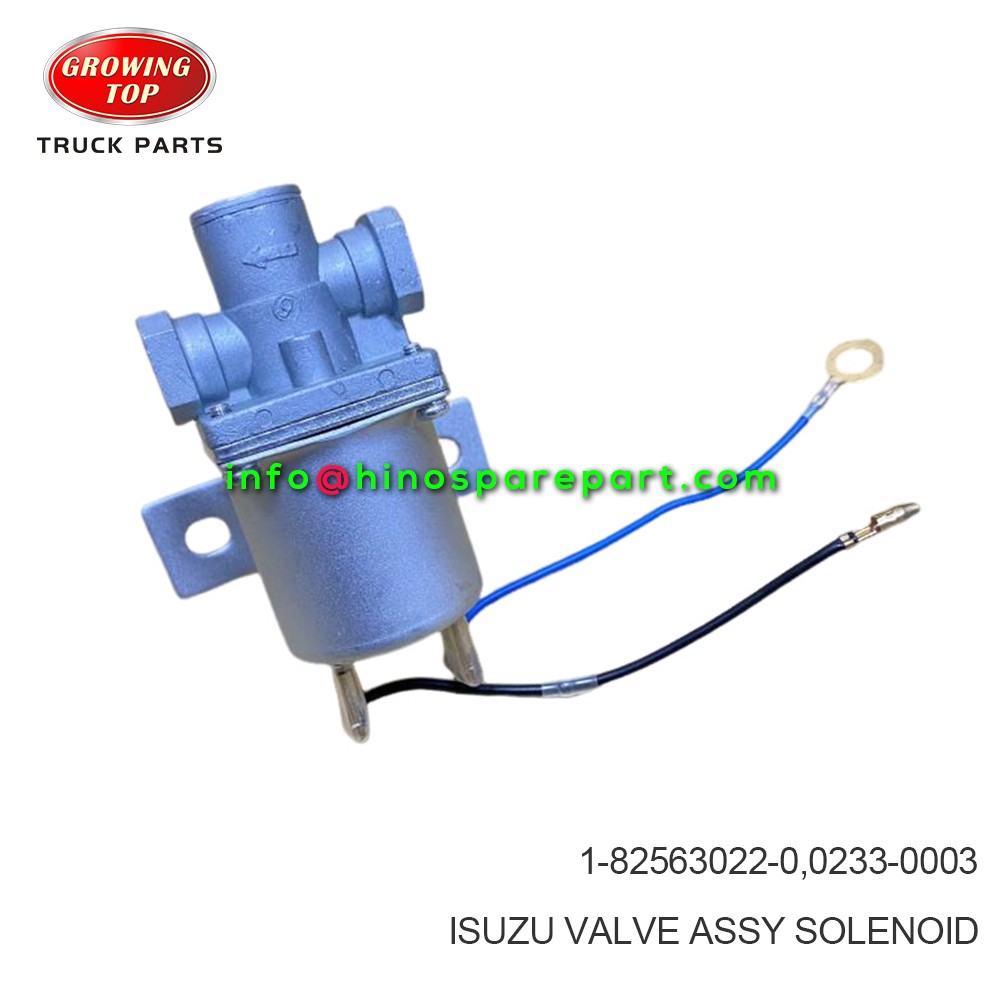 ISUZU VALVE ASSY SOLENOID 1-82563022-0