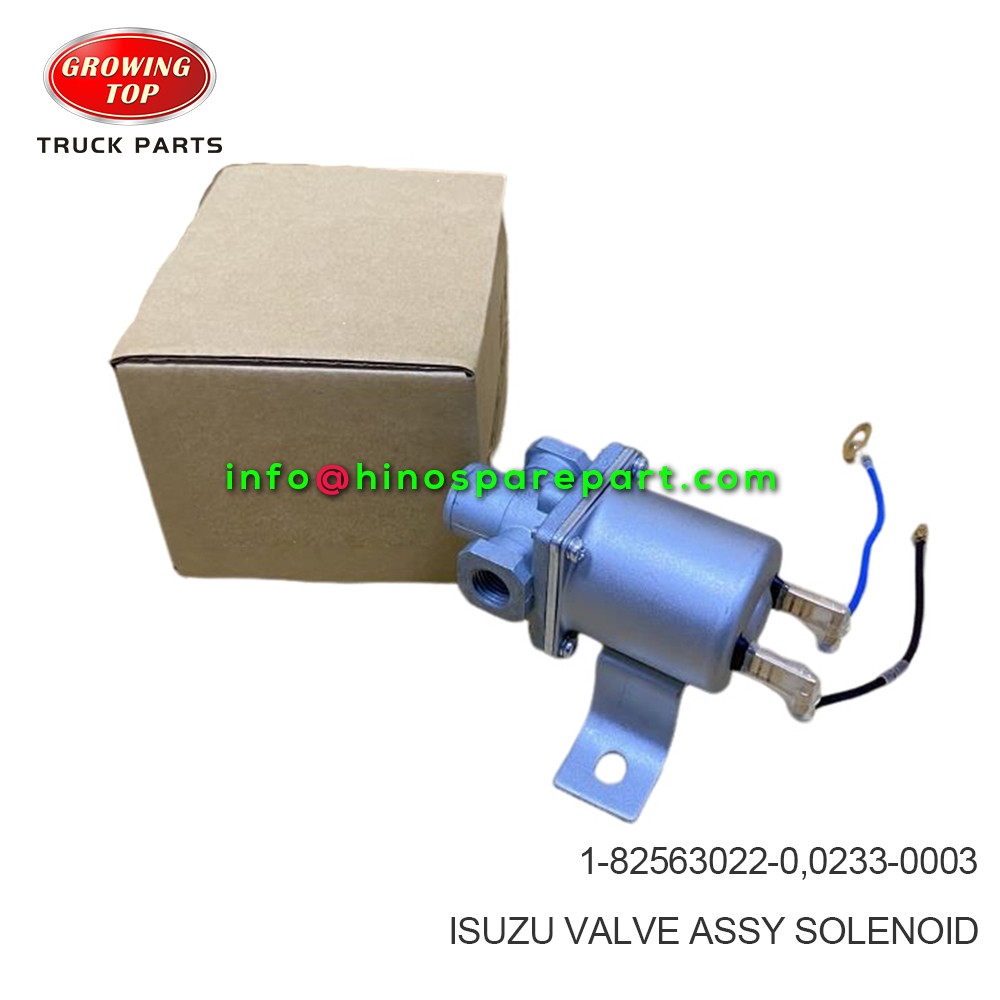 ISUZU VALVE ASSY SOLENOID 1-82563022-0