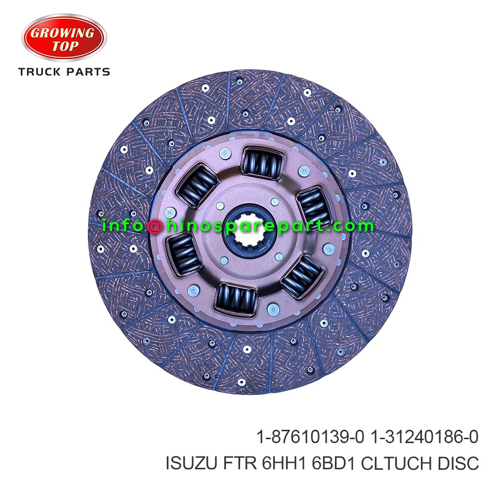 ISUZU FTR 6HH1 6BD1 CLTUCH DISC 1-87610139-0