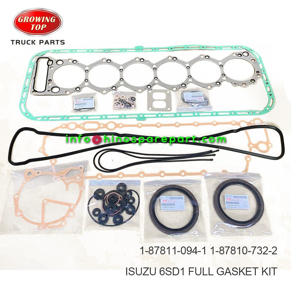 ISUZU 6SD1 FULL GASKET KIT ﻿1-87811-094-1