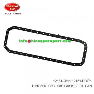 HINO500 J08C J08E  GASKET, OIL PAN  12151-2611