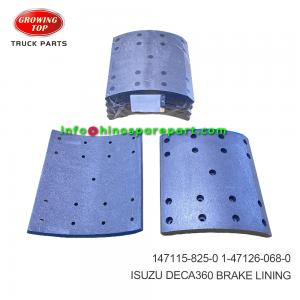 ISUZU DECA360  BRAKE LINING 147115-825-0