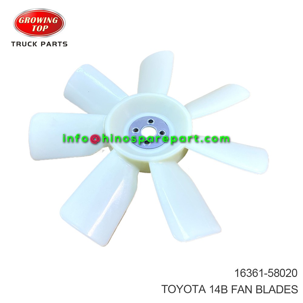 TOYOTA 14B  FAN BLADES 16361-58020