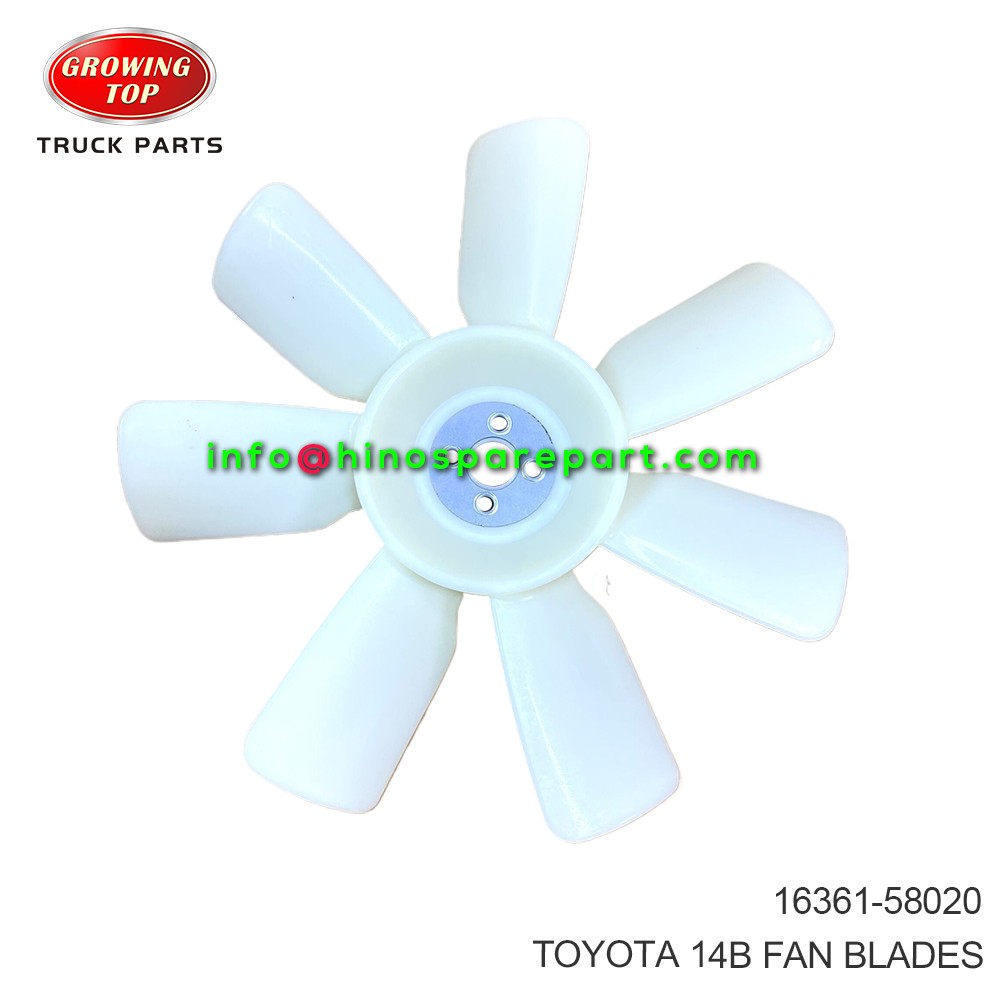 TOYOTA 14B  FAN BLADES 16361-58020