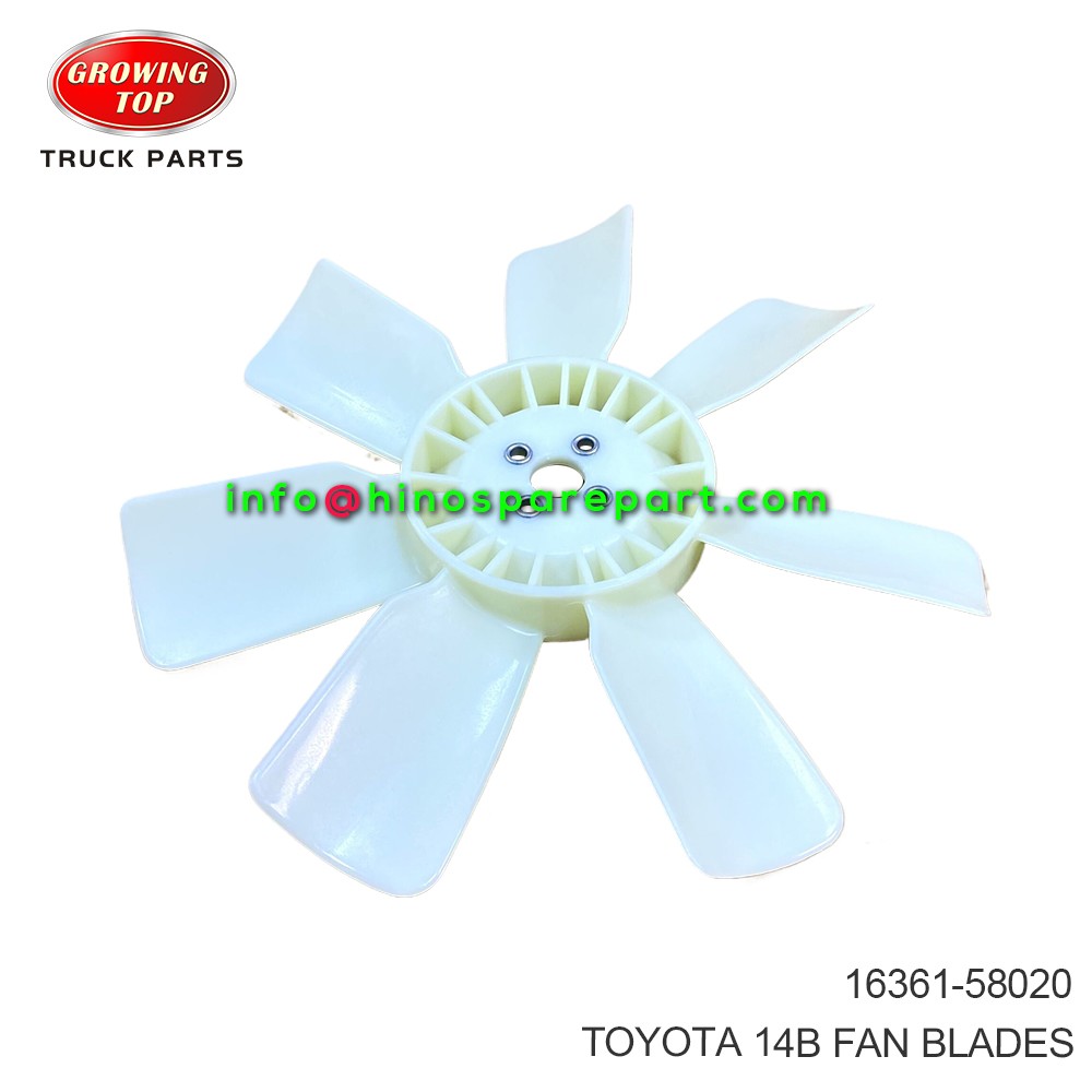 TOYOTA 14B  FAN BLADES 16361-58020