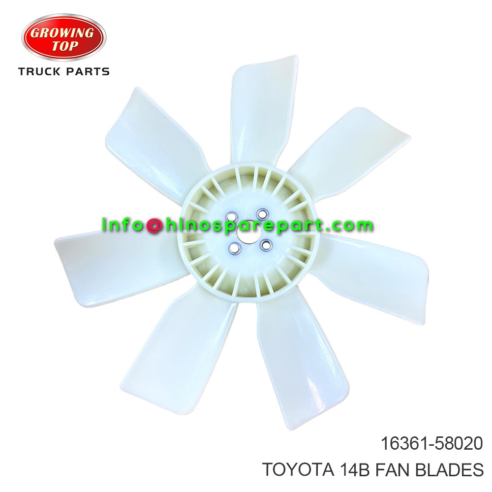 TOYOTA 14B  FAN BLADES 16361-58020