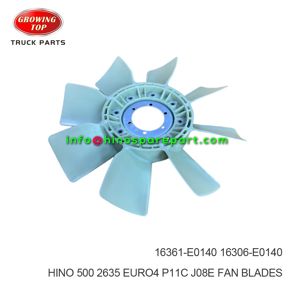 HINO 2635  HINO500 EURO4  P11C J08E FAN BLADES 16361-E0140