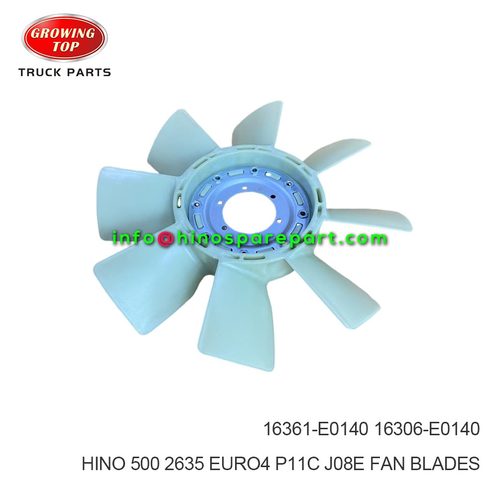 HINO 2635  HINO500 EURO4  P11C J08E FAN BLADES 16361-E0140