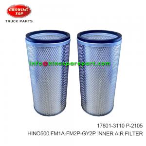 HINO500 FM1A-FM2P-GY2P INNER AIR FILTER 17801-3110