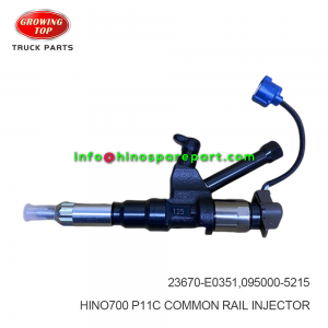 HINO700 P11C  COMMON RAIL INJECTOR 23670-E0351