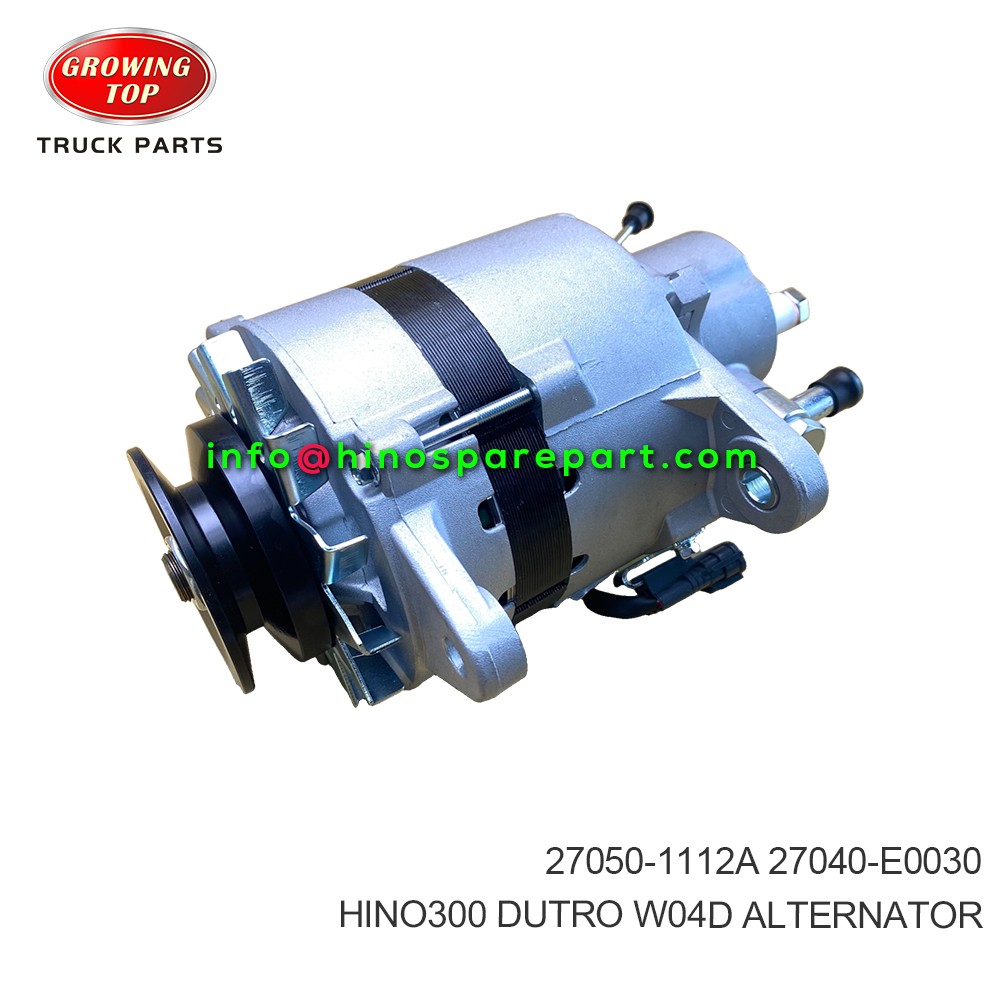 HINO300 DUTRO W04D ALTERNATOR 27050-1112A