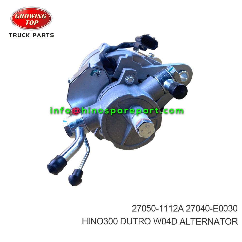 HINO300 DUTRO W04D ALTERNATOR 27050-1112A