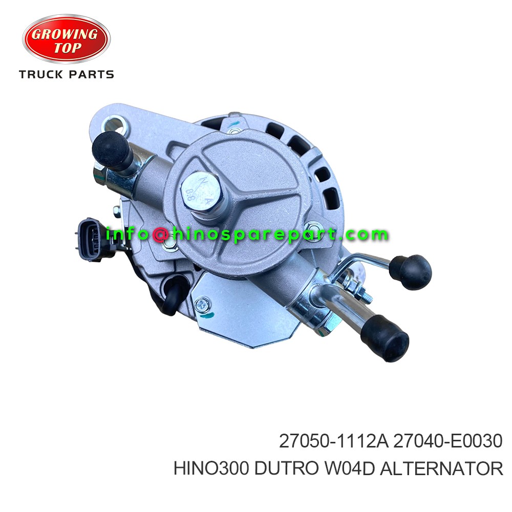 HINO300 DUTRO W04D ALTERNATOR 27050-1112A