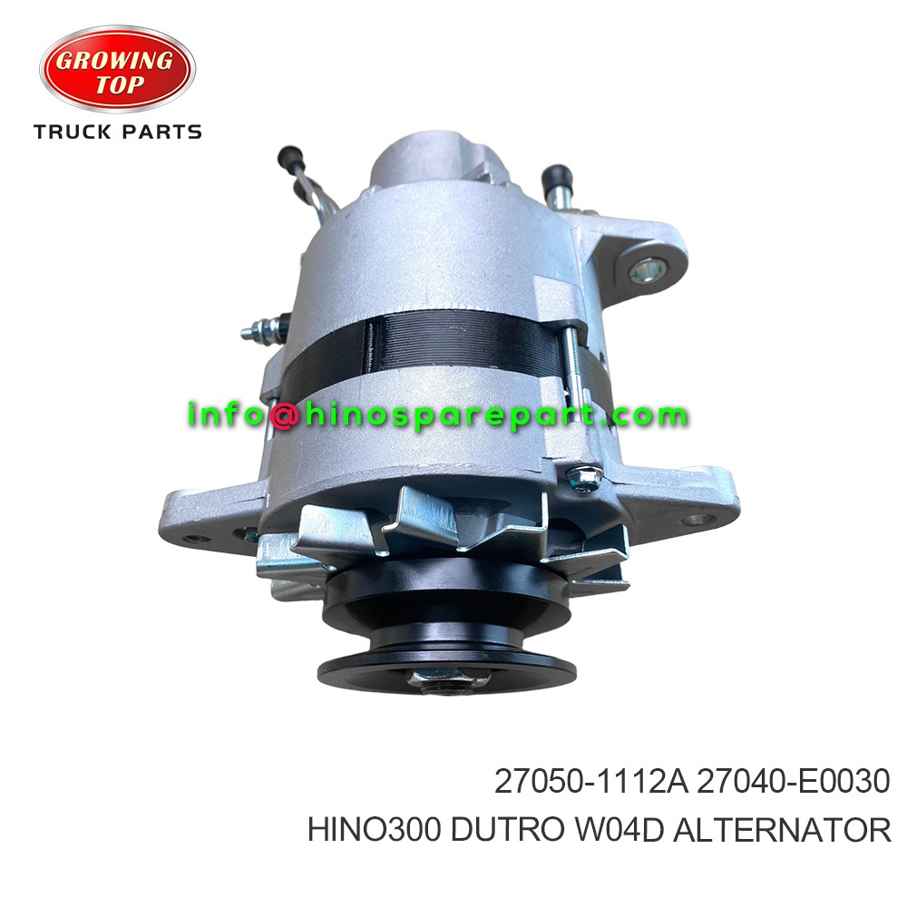 HINO300 DUTRO W04D ALTERNATOR 27050-1112A