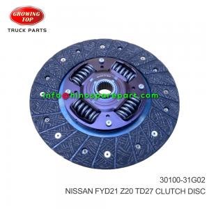 NISSAN  FYD21 Z20 TD27 CLUTCH DISC 30100-31G02 NISSAN  FYD21 Z20 TD27 CLUTCH DISC 30100-31G02