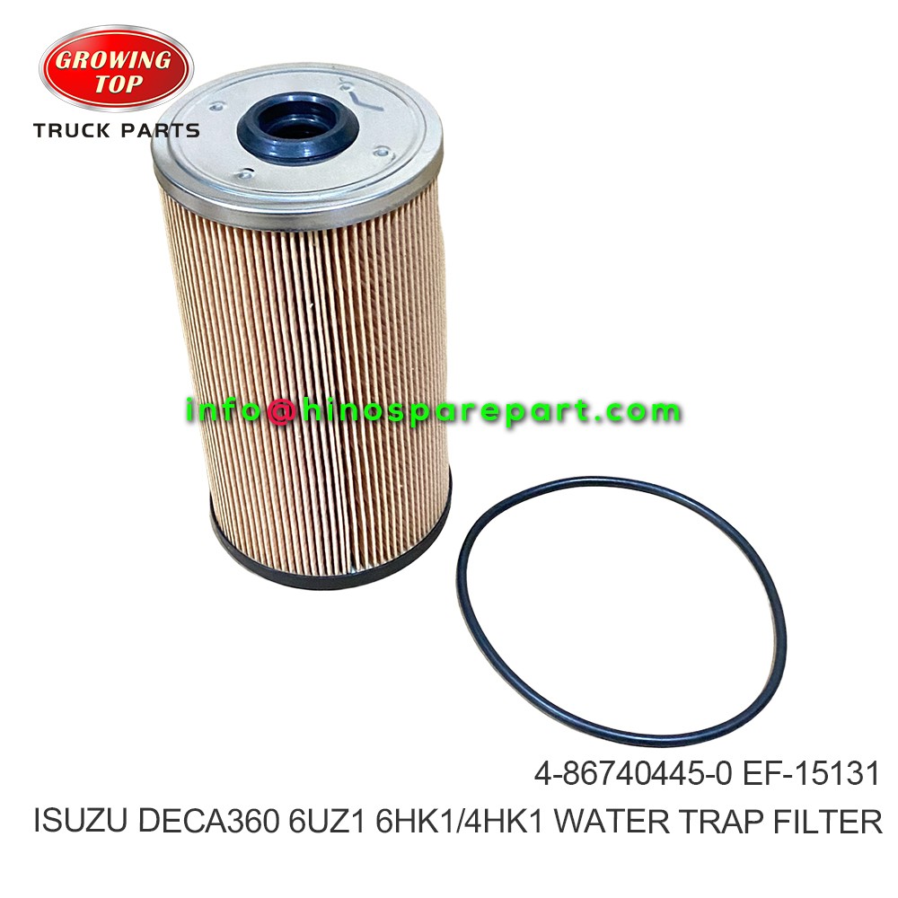 ISUZU DECA360 6UZ1/6NX1 6HK1/4HK1 WATER TRAP FILTER 4-86740445-0